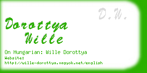 dorottya wille business card